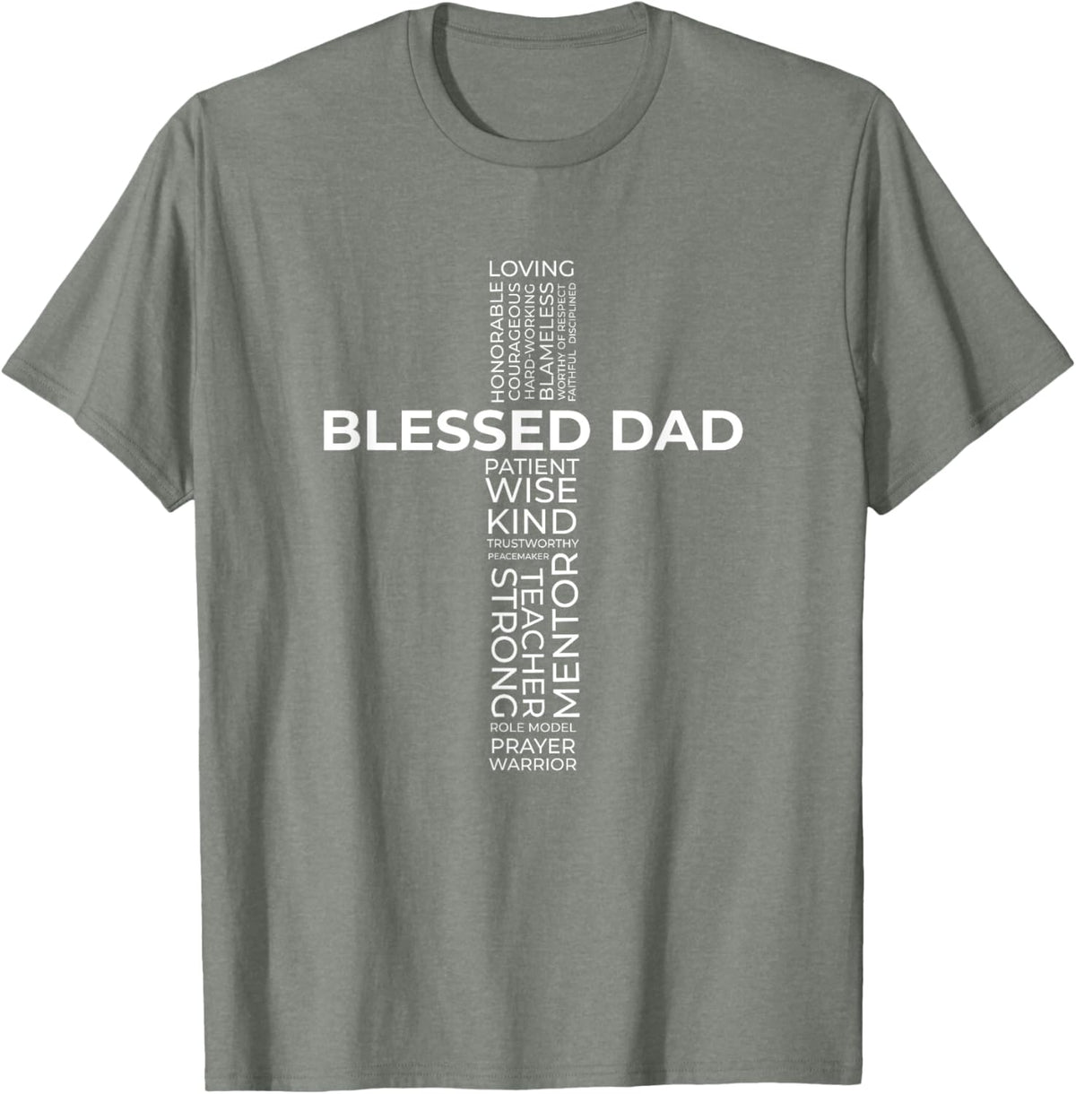 Christian Blessed Dad Cross Father's Day Shirt