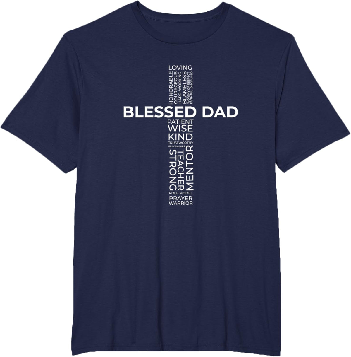 Christian Blessed Dad Cross Father's Day Shirt