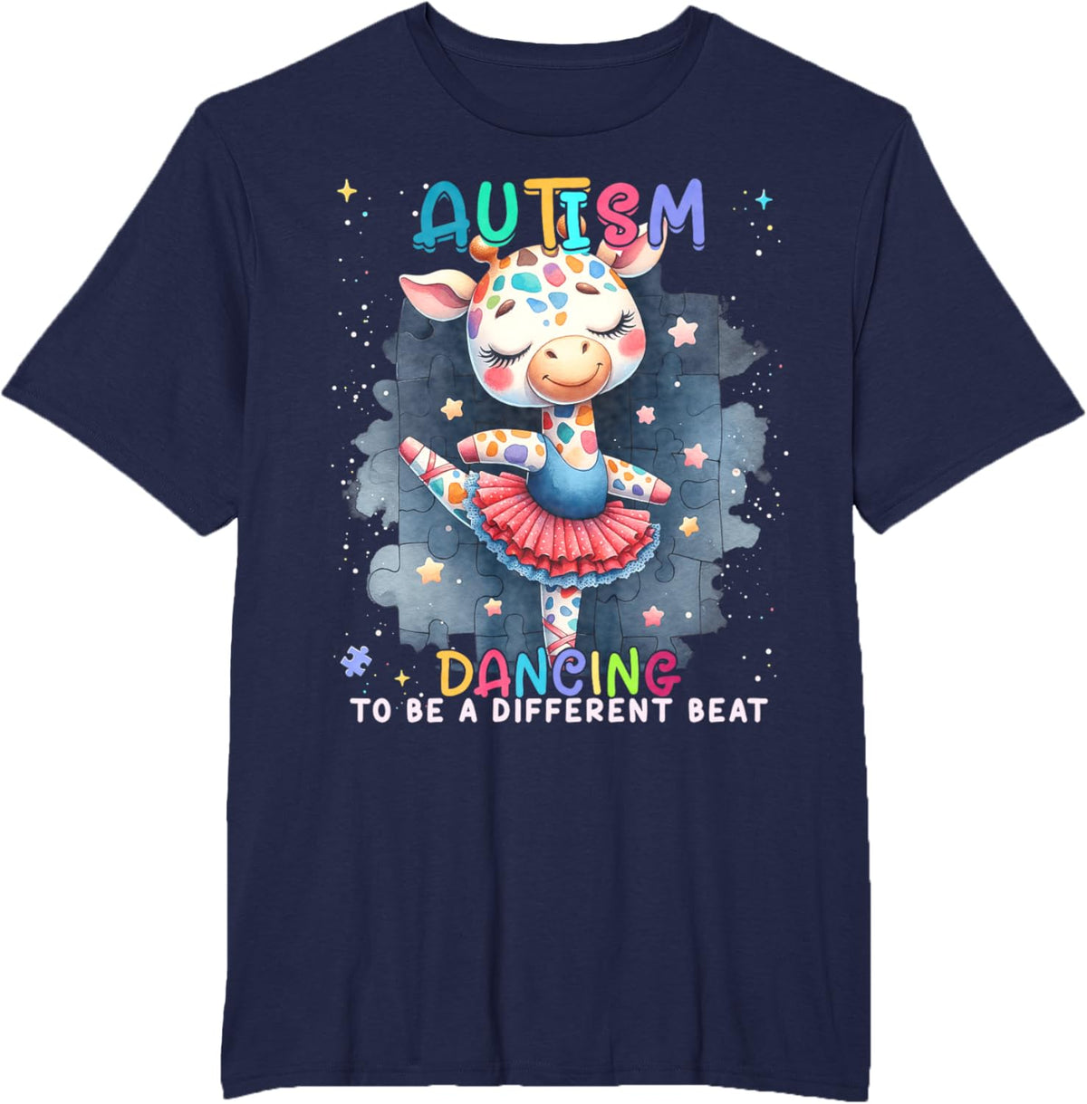 Autism Awareness Cute Unicorn Dancing To A Different Beat