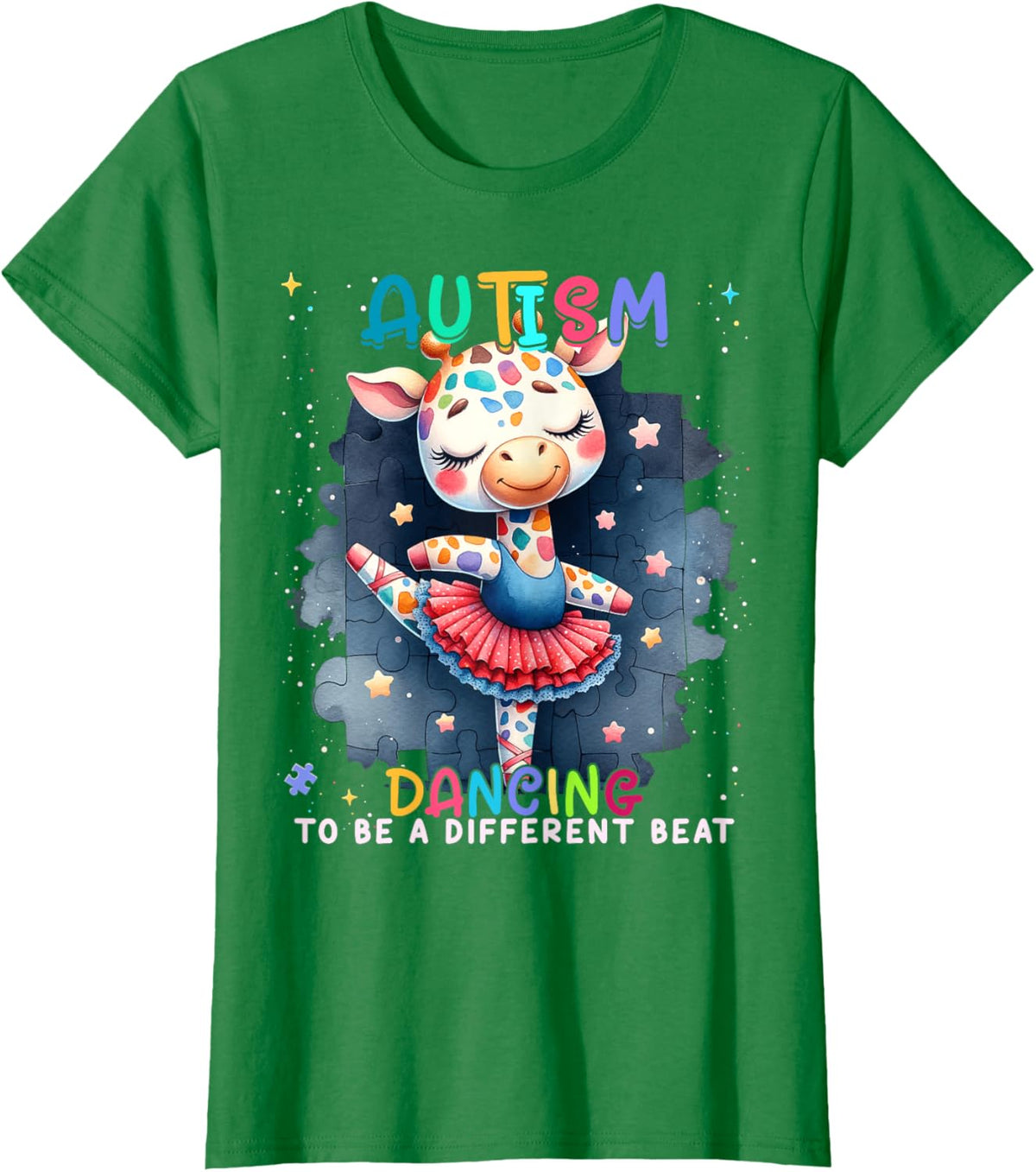 Autism Awareness Cute Unicorn Dancing To A Different Beat
