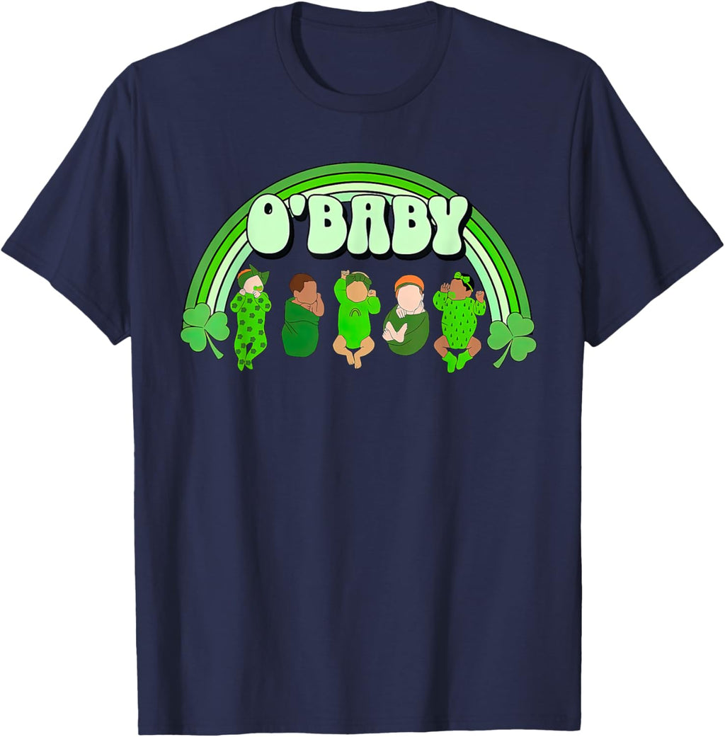 Rainbow Labor And Delivery Nurse Saint Patrick's Day NICU