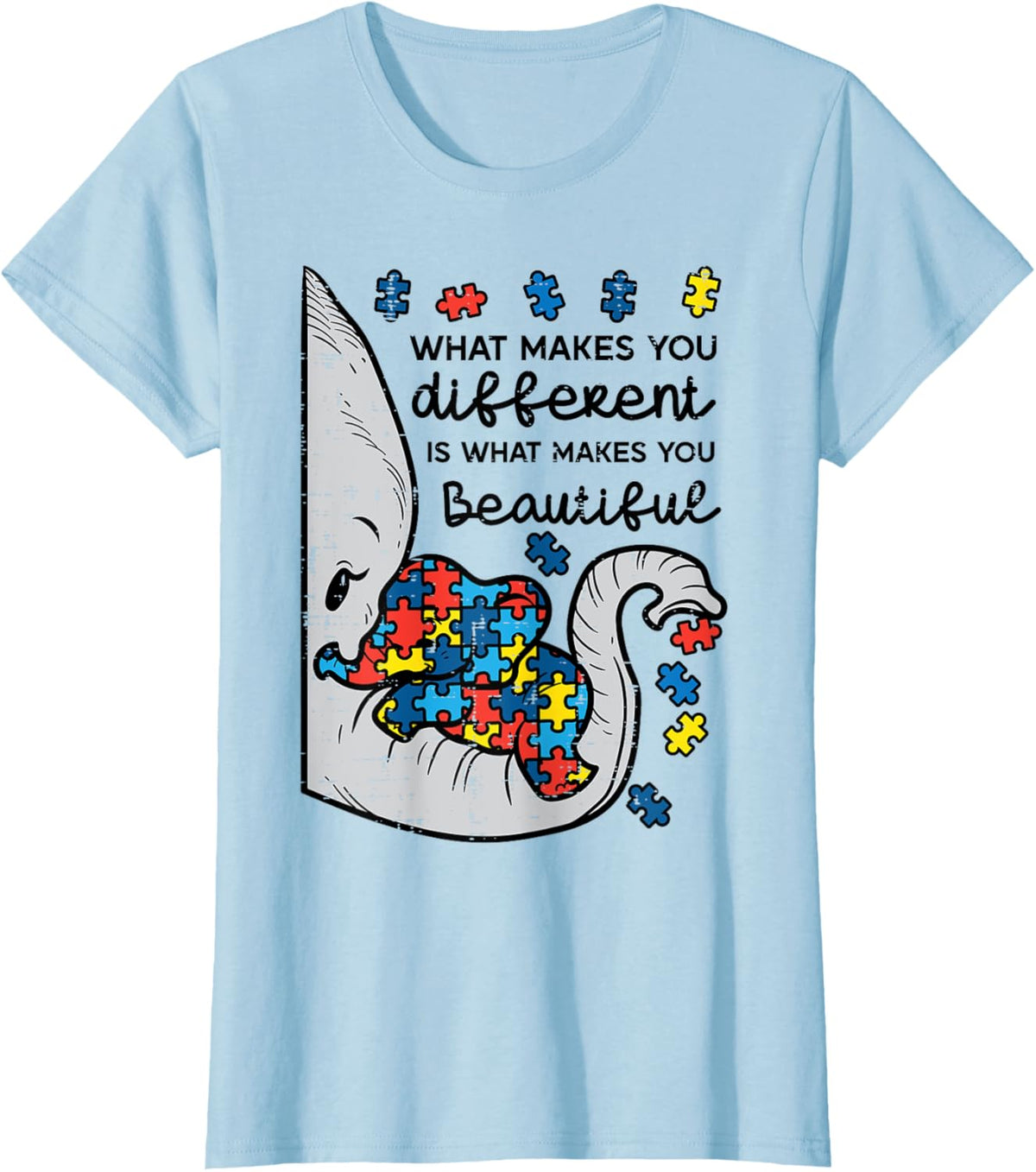What Makes You Different Beautiful Elephant Autism Awareness