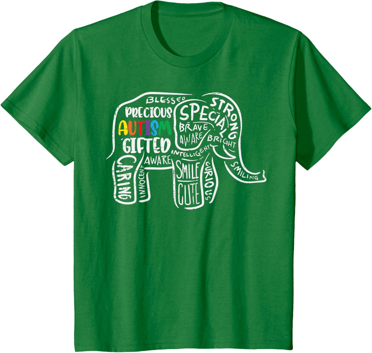 Autism Awareness Elephant Acceptance Autistic Men Women Kids