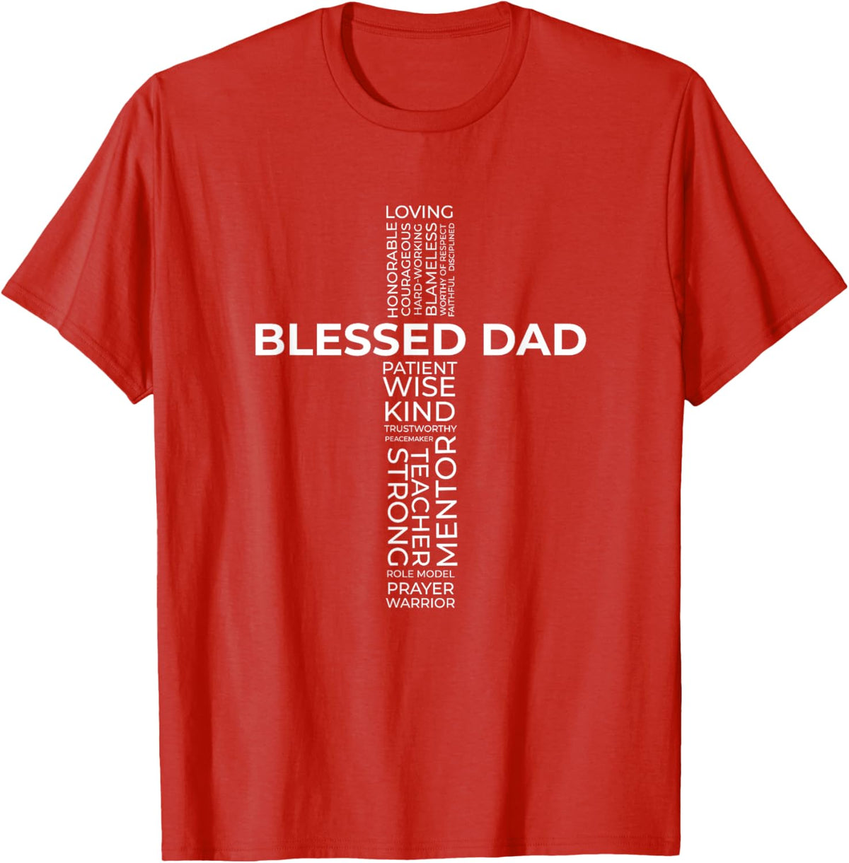 Christian Blessed Dad Cross Father's Day Shirt
